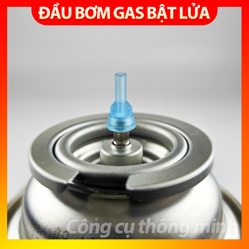 Đầu chuyển đổi bơm gas bật lửa bằng bình gas du lịch