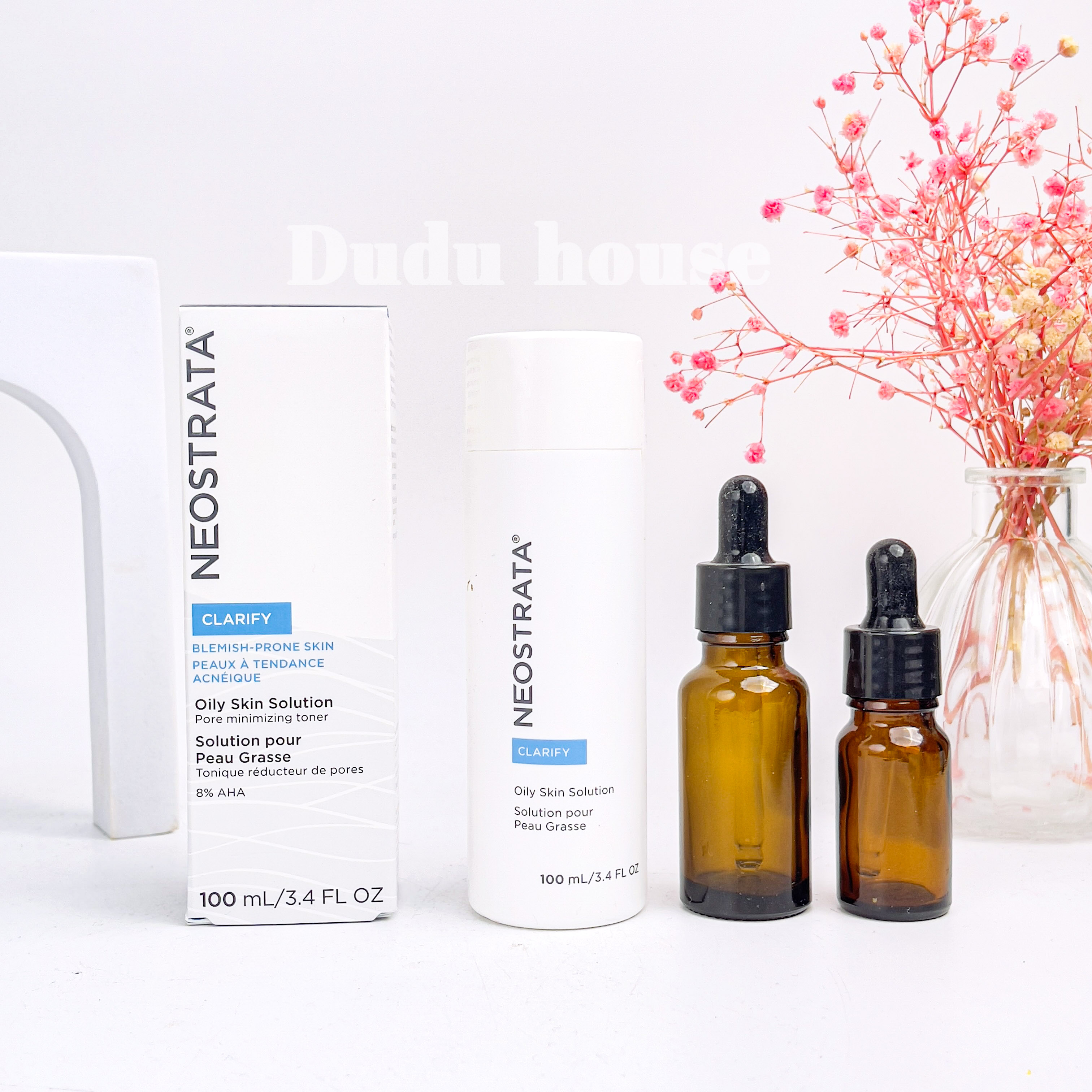 Tẩy da chết hoá học Neostrat 8% AHA Oily Skin Solution lotion cho da nhạy cảm 100ml Duduhouse