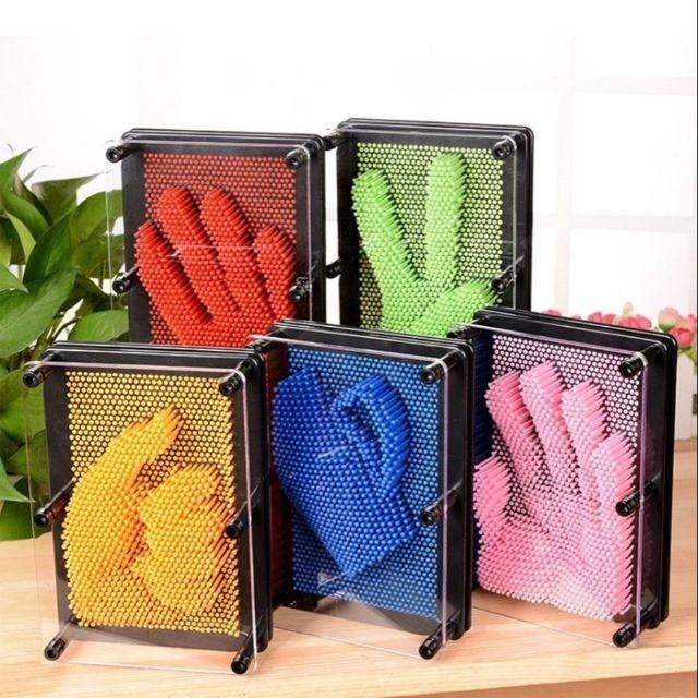 [Hình chữ nhật] Đồ chơi  thông minh Pinart , đồ chơi Pinart 3D, khắc chữ, in dấu vân tay -Size 18cm