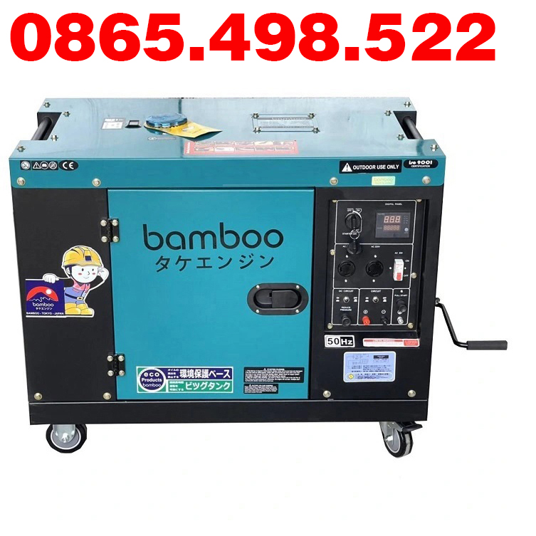Máy phát điện chạy dầu bamboo 7kw bmb8800et đề cót