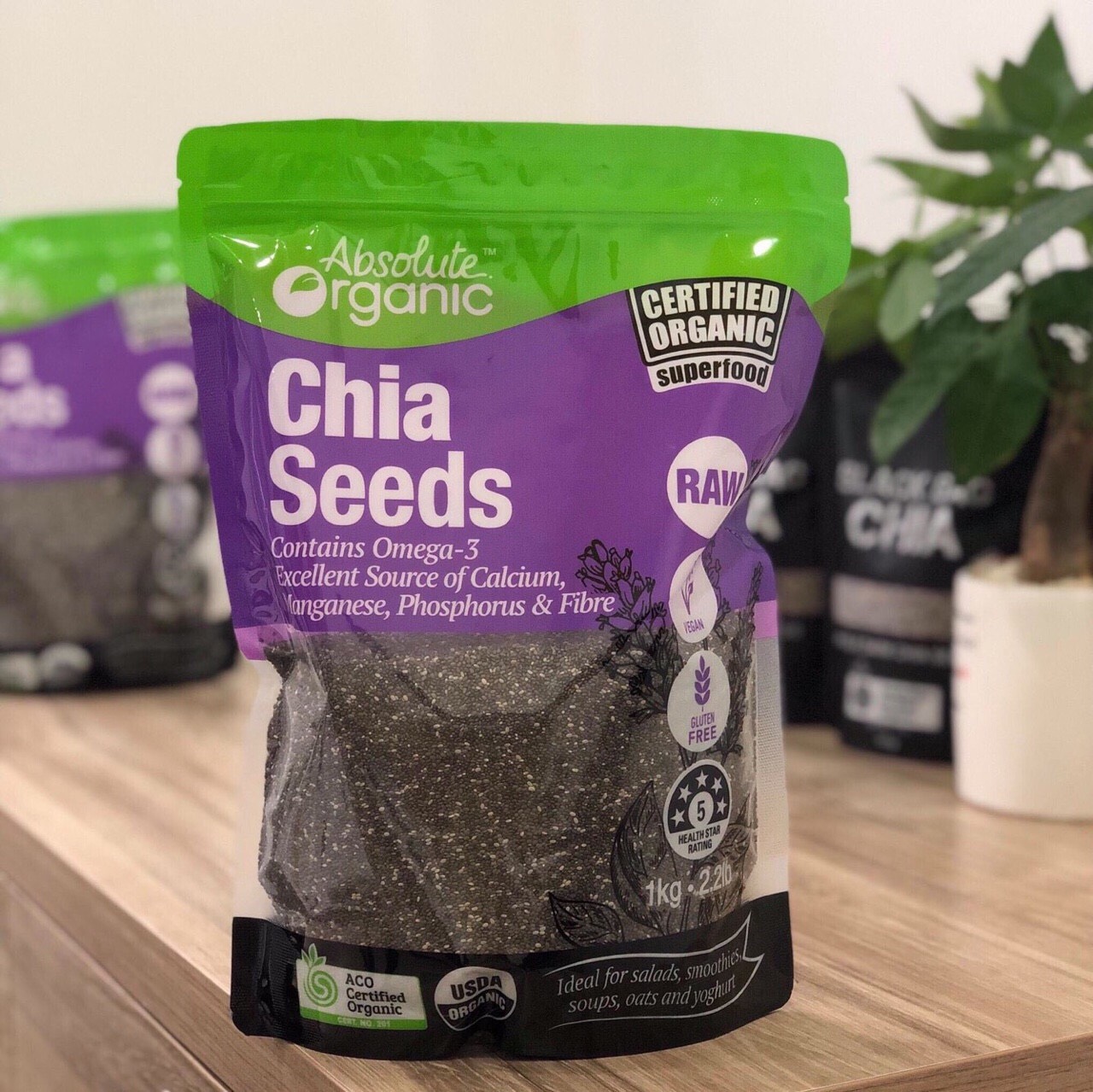 HẠT CHIA TÍM ÚC ABSOLUTE ORGANIC HÀNG CHUẨN - TỐT CHO SỨC KHỎE