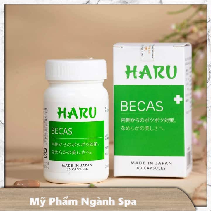 Viên uống nội tiết, hỗ trợ ngừa mụn trứng cá ở người trưởng thành, cân bằng nội tiết tố, làm đẹp da từ bên trong – Tinh chất 100% từ thiên nhiên BECAS – HARU – NHẬT BẢN