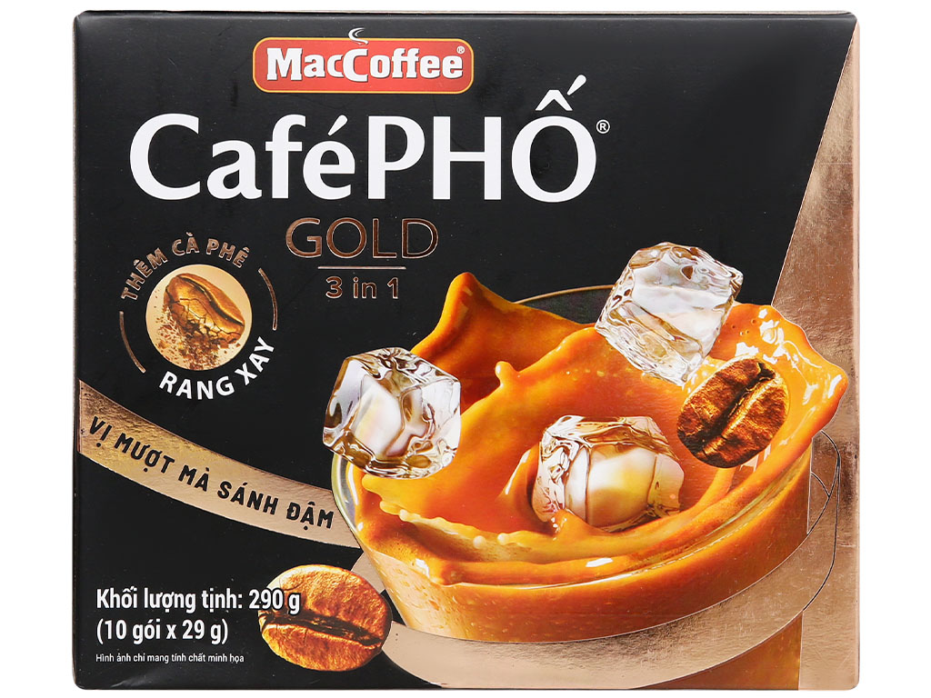 Khuyến mãi Cà phê sữa MacCoffee Café Phố Gold 3in1 & nhà làm