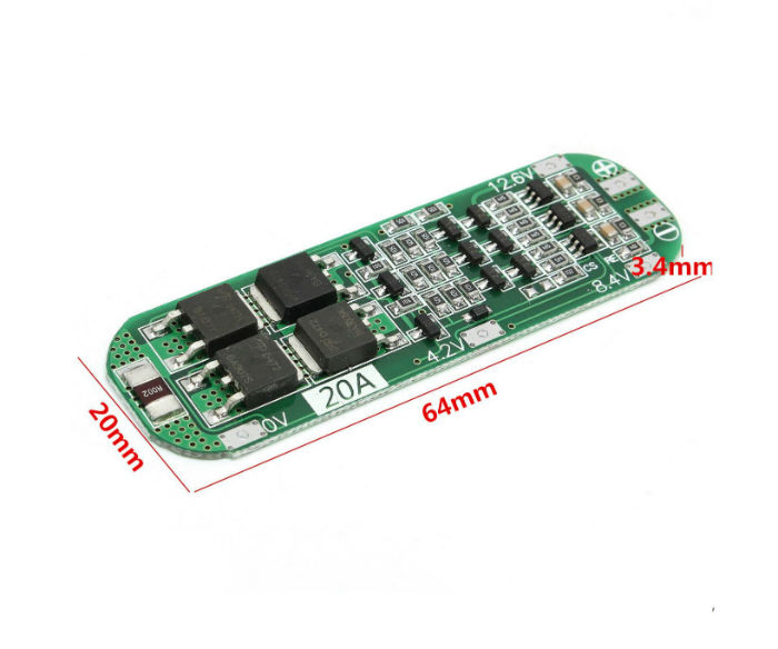 Mạch bảo vệ pin 3s 20a - 12.6v