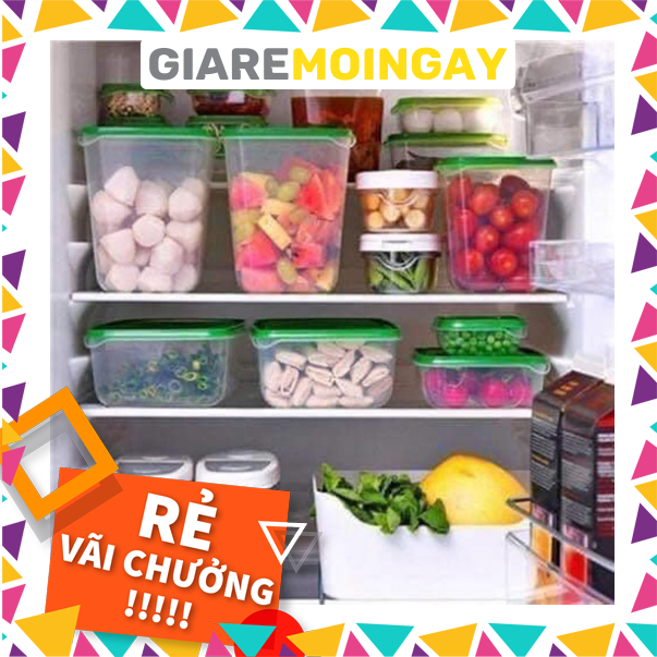 Combo bộ hộp 17 món đựng thực phẩm bảo quản tủ lạnh tiện dụng cho gia đình giaremoingay6868