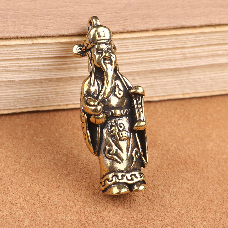 Tượng Phong Thủy Hình Ông Thần Tài (Kích Thước: 3.9cm x 1.4cm)