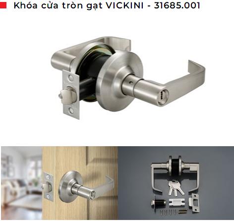 Khóa tròn gạt vickini 31685.001 ss trắng