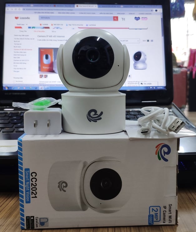 Camera giám sát IP Wifi Carecam CC2021 Full HD 1080p - 2 mp - Đàm thoại 2 chiều
