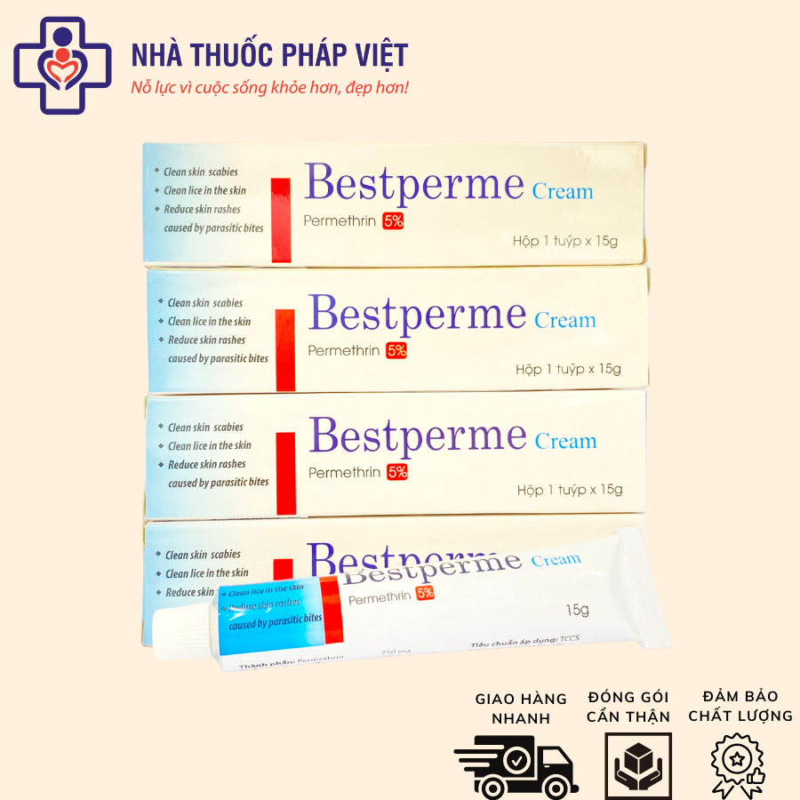 Kem bôi ghẻ bestperme cream 15g