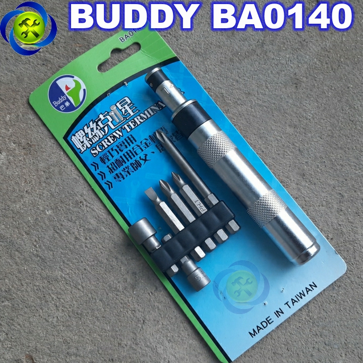 Bộ vít đóng 1/4 buddy ba0140 7 chi tiết đài loan