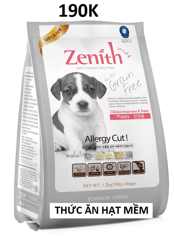 Thức ăn hạt mềm chó con zenith puppy 1.2kg cao cấp hàn quốc