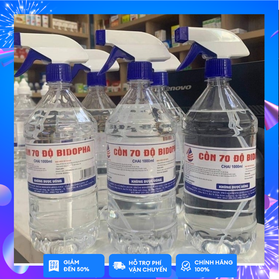 Cồn 70 độ bidopha pharma