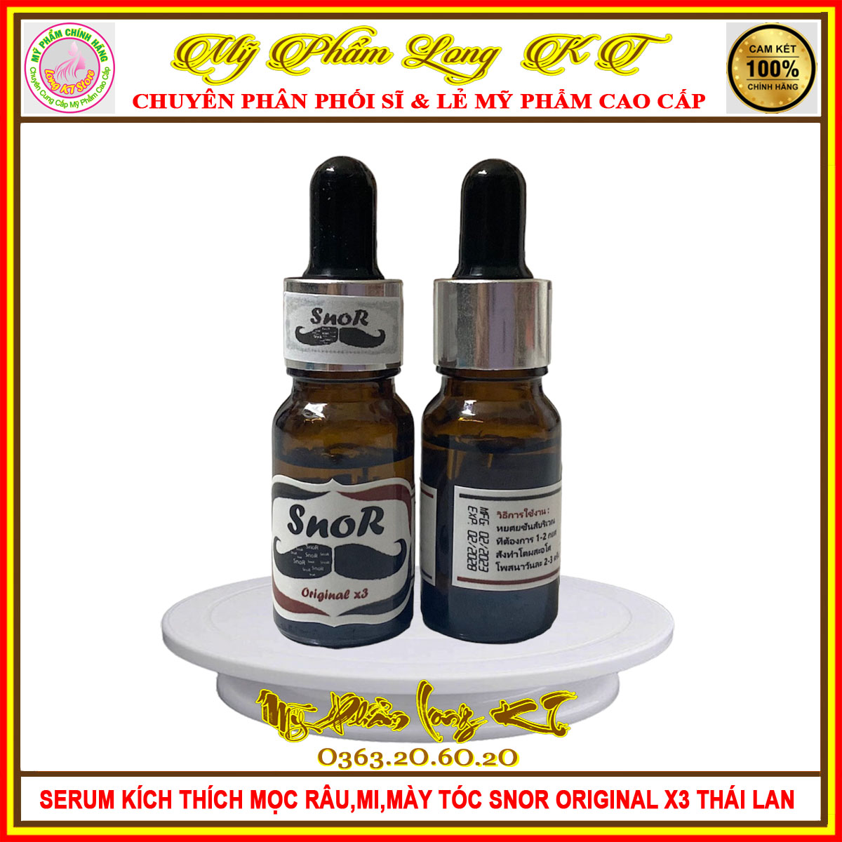 Bán chạy Serum Snor kích thích mọc râu lông mày tóc hiệu quả cao