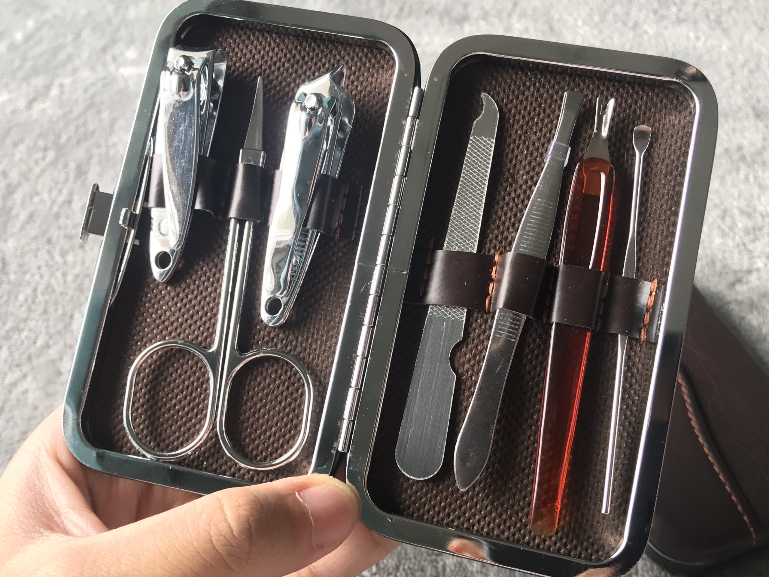 Combo hộp 7 món chăm sóc móng tay móng chân mắt mũi lấy ráy tai cao cấp