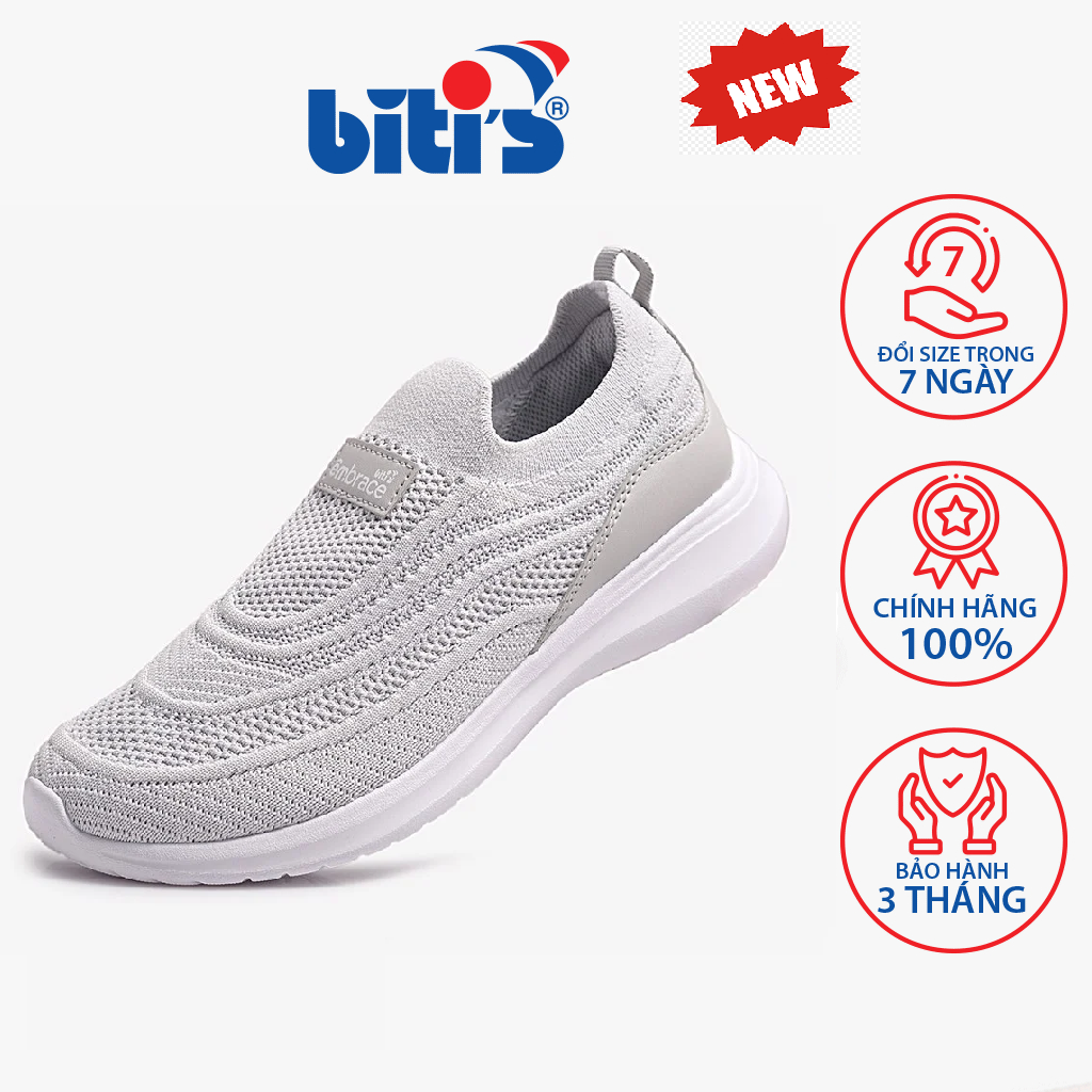 Giày thể thao nữ biti's êmbrace bsw001500xam siêu nhẹ
