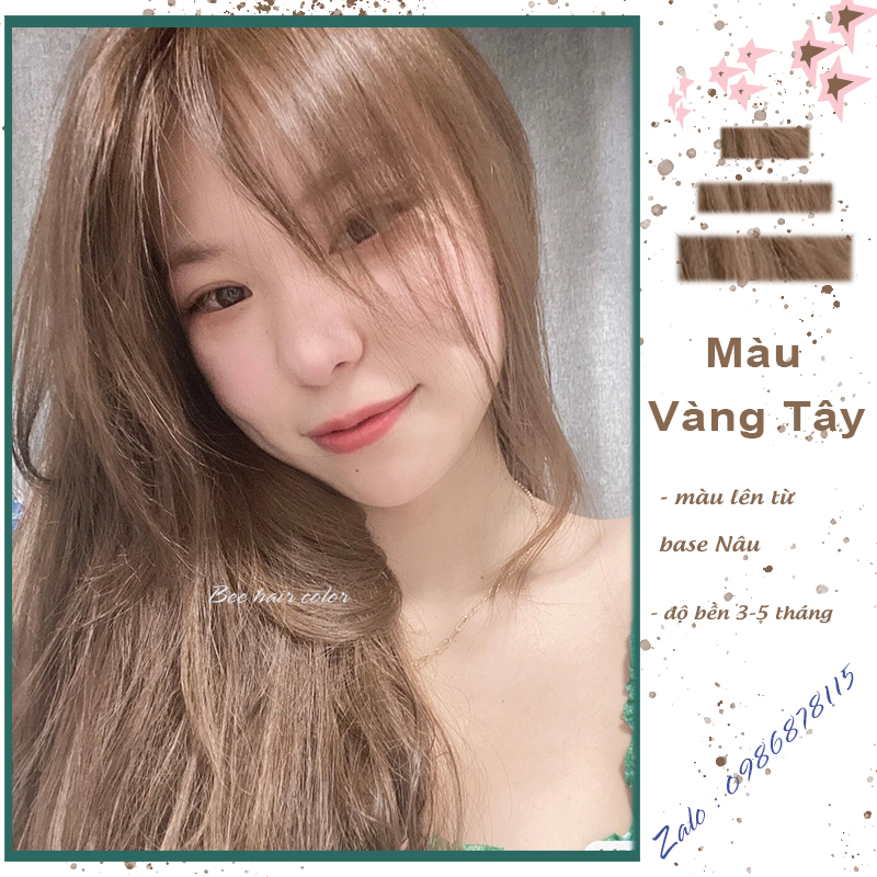 Thuốc Nhuộm Tóc Màu Vàng Tây