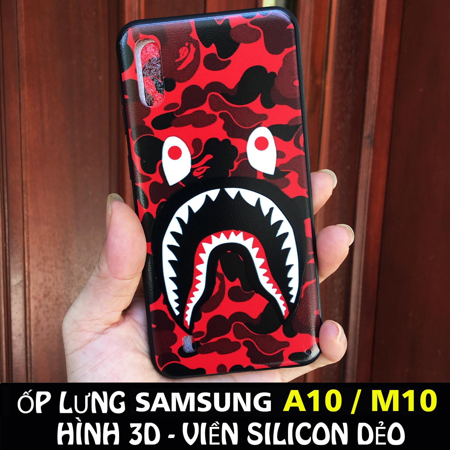 [12 MẪU] ỐP LƯNG HÌNH BAPE 3D SAMSUNG A10 / M10