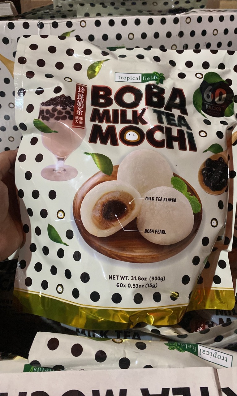 Bánh mochi trà sữa trân châu boba milktea mochi 60 bánh 900g_mỹ