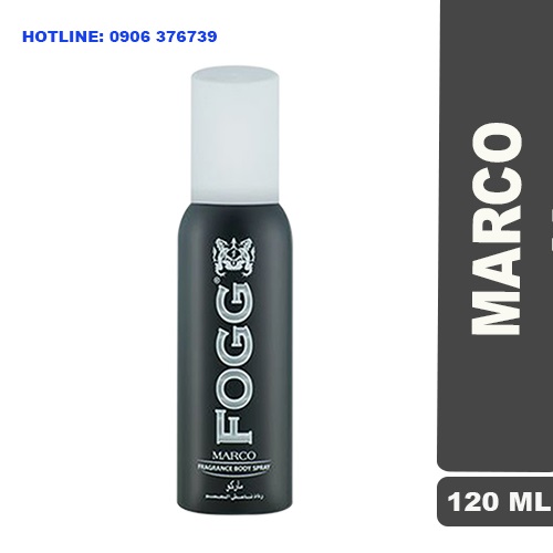 Nước hoa xịt toàn thân ngăn mùi marco dành cho nam 120ml nhập khẩu dubai