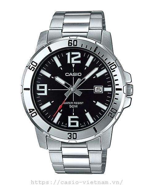 [HCM]Đồng Hồ Casio Nam Dây Kim Loại MTP-VD01D-1BVUDF Chính Hãng