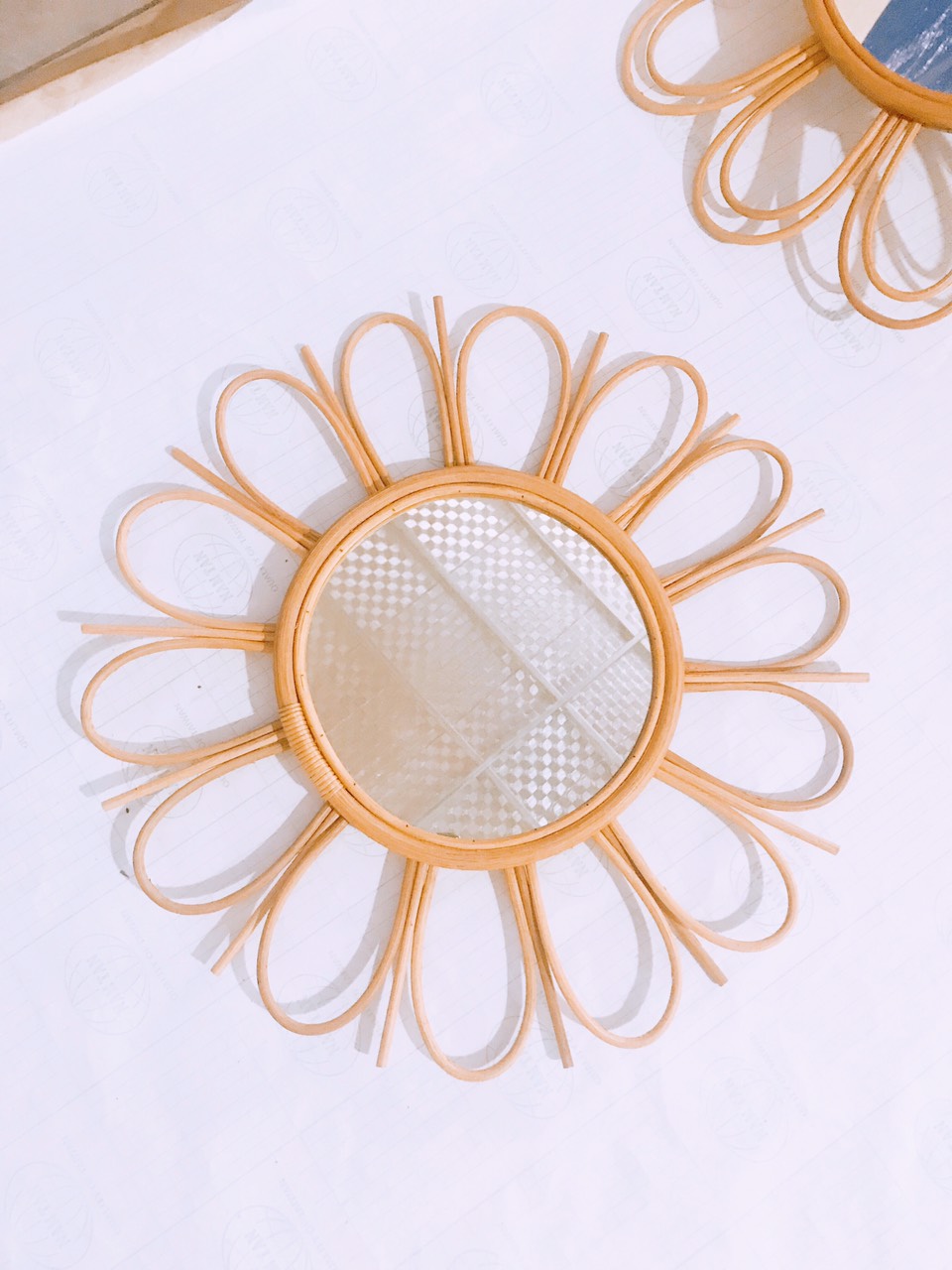 Gương Mây Decor Hoa Nhỏ