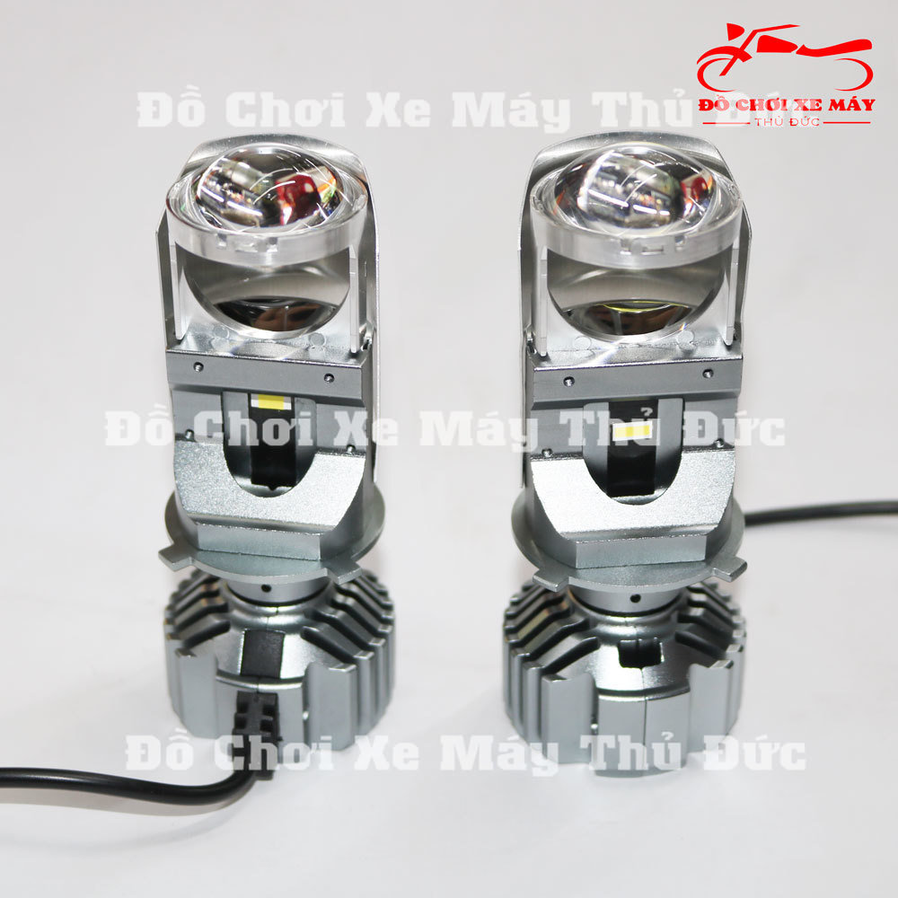Đèn pha bi led mini f40 - t40 h4 siêu sáng, bi led mini f40