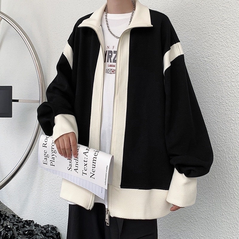 áo khoác nam áo hoodie nam áo khoác hoodie nam Áo Khoác zip nỉ bông cổ trụ AGI màu ĐEN 🖤 Nam nữ unis