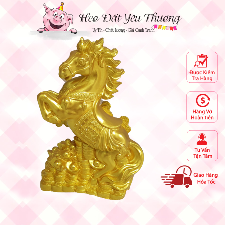 Ngựa vàng tiết kiệm trang trí quà tặng