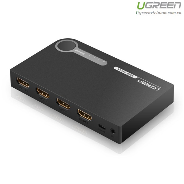 Bộ gộp hdmi 3 vào 1 ra hỗ trợ 3d 4k 30hz cao cấp ugreen 40234 chính hãng