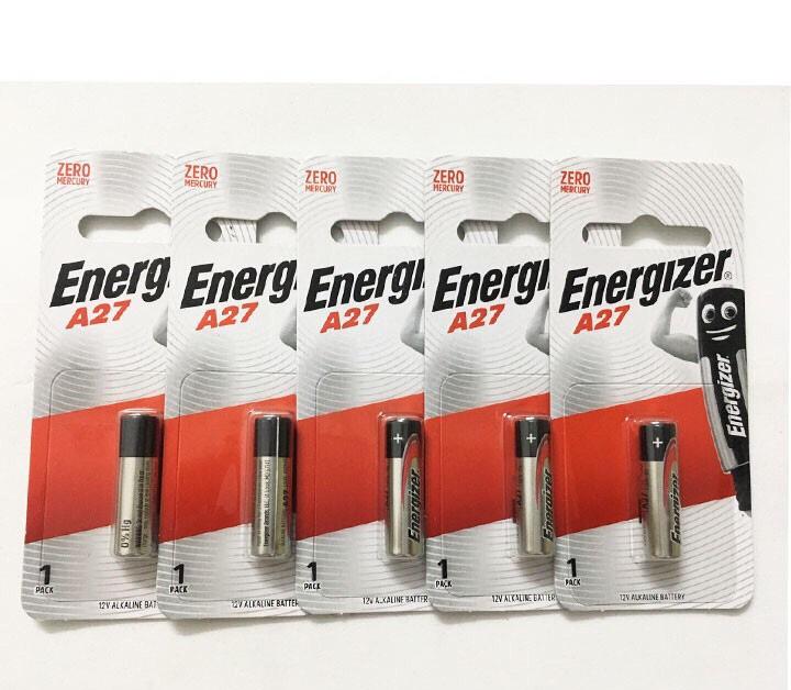 Pin a27 energizer 12v pin cửa cuốn vỉ 1 viên - combo 5 viên pin a27 energizer