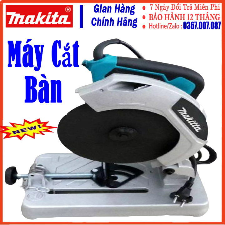 Máy cắt sắt bàn mini 185mm mkt 1200w tặng đá cắt