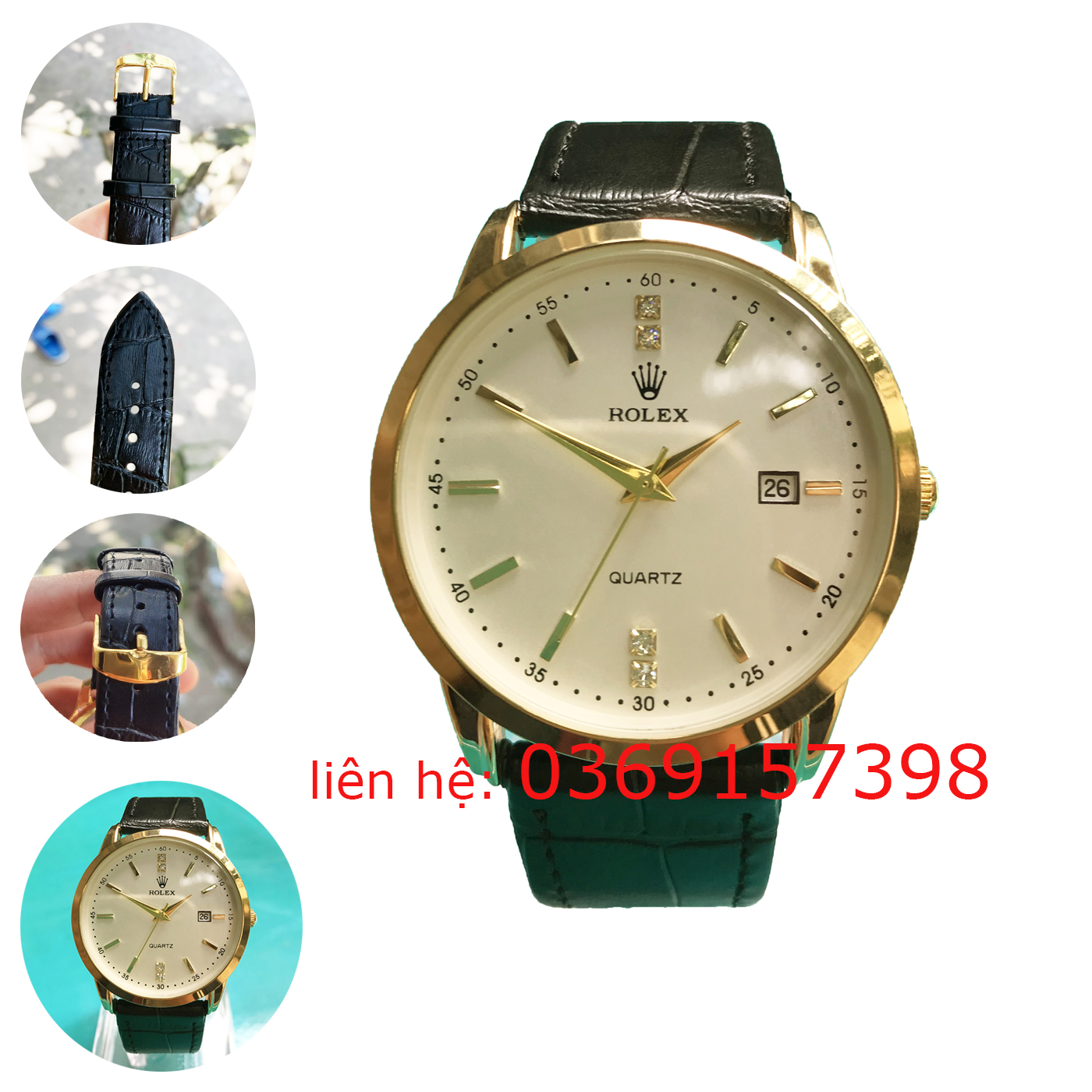 Đồng hồ Nam dây da cao cấp sang trọng đẳng cấp