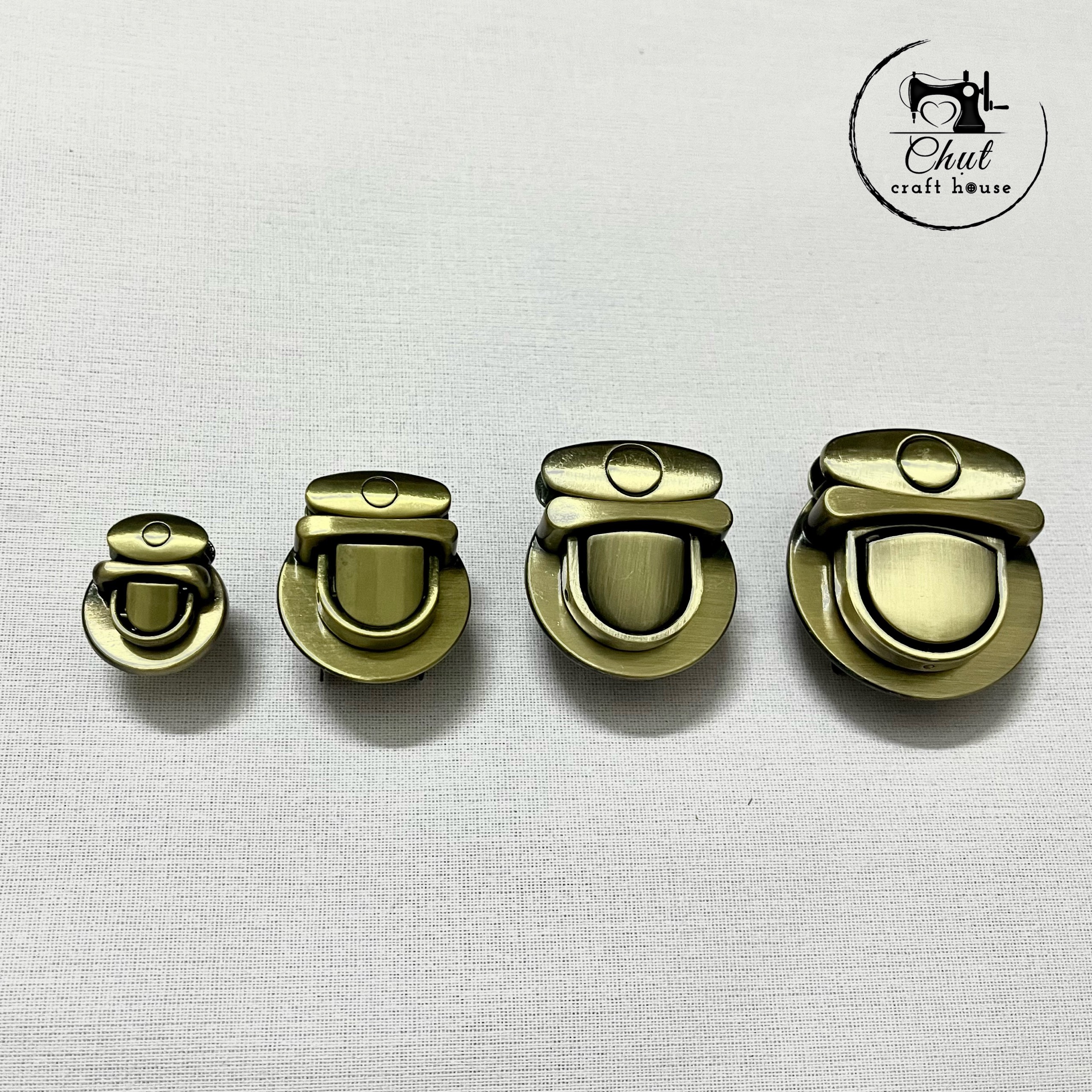 Khóa sập mỏ vịt đồng dùng cho túi ví handmade