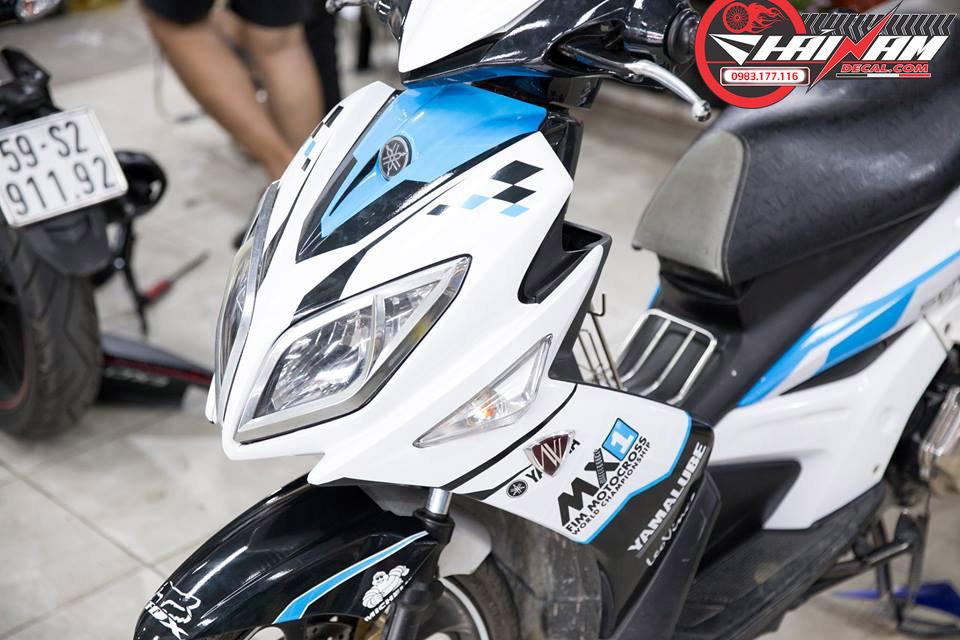 Tem Trùm Nouvo 4 Lx Trắng Xanh Akapovic