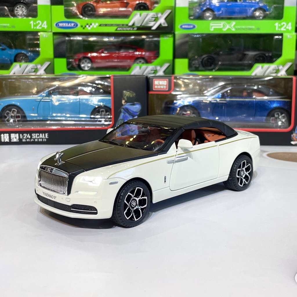 Mô hình xe Rolls Royce Dawn mui trần tỉ lệ 1:24 Newao