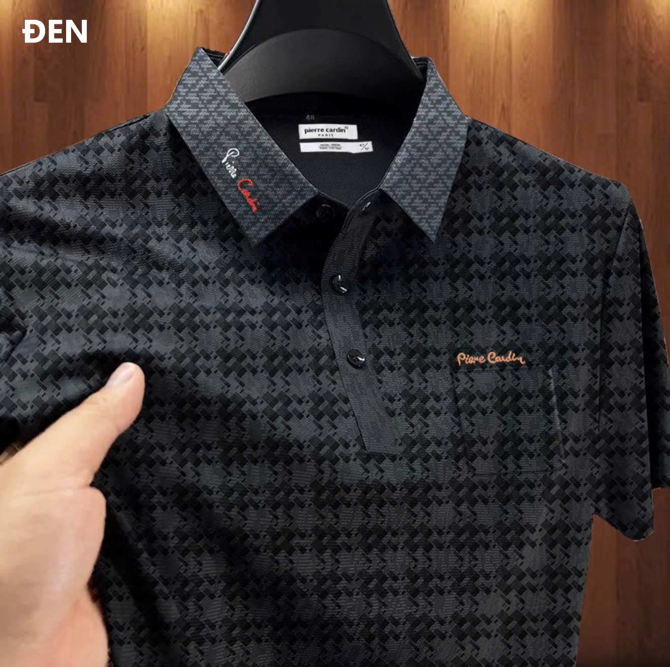 Áo polo nam cổ bẻ BASIC thiết kế hoạ tiết Monogram hiếm có khó tìm đẳng cấp 2025 - B01 - 3