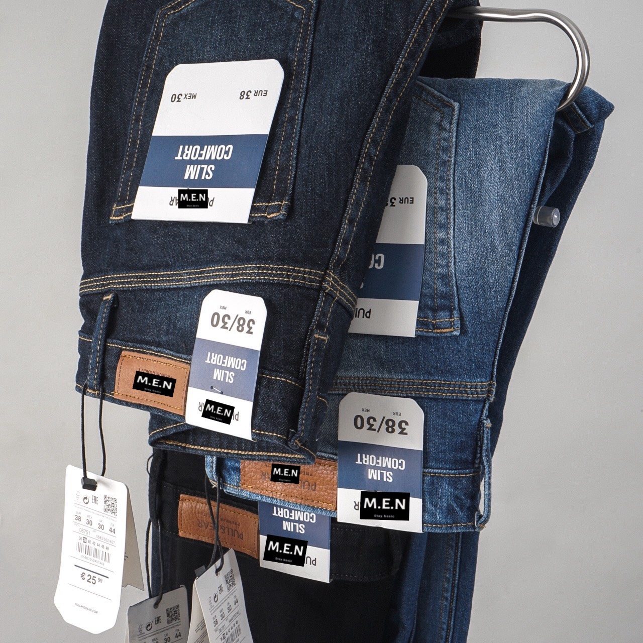 [HCM]Quần jean xanh rách Pull&Bear 06751