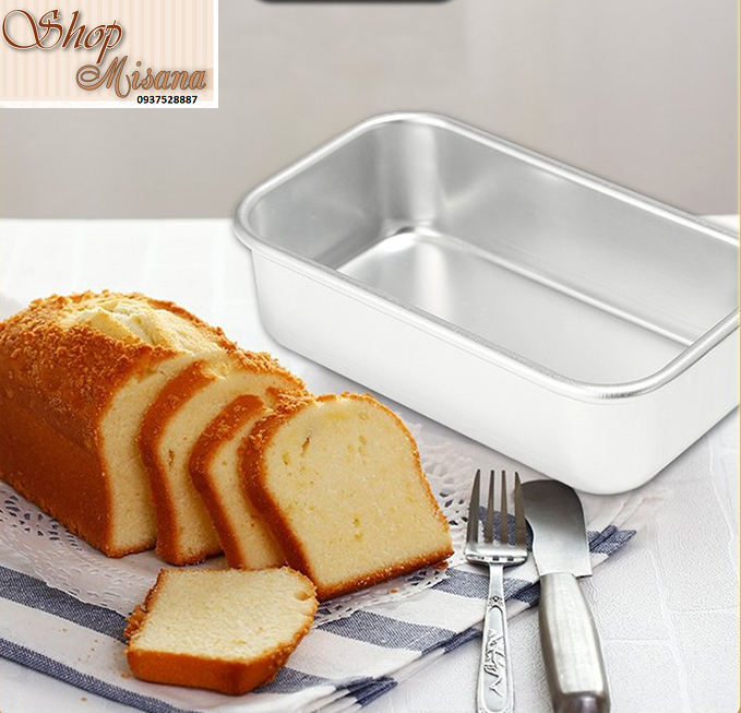 Khuôn loaf nhôm, khuôn làm bánh, rau cau, khuôn làm bánh mì hình chữ nhật A01 - A02