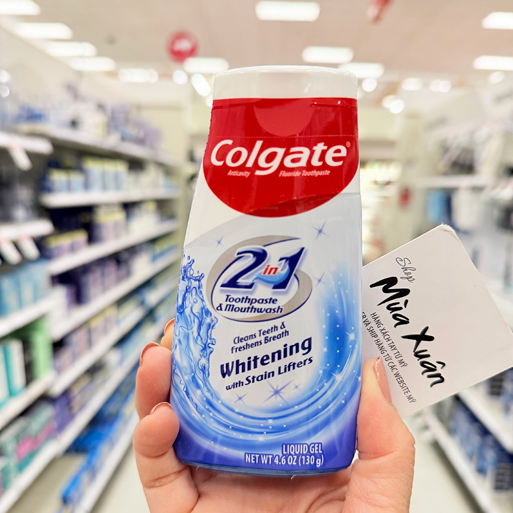 [HÀNG MỸ] Kem đánh răng Colgate 2-in-1 Whitening, 130g