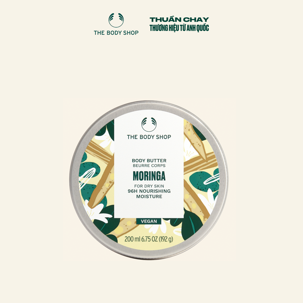 Bơ Dưỡng Thể Hương Hoa Chùm Ngây BODY BUTTER MORINGA 200ML THE BODY SHOP