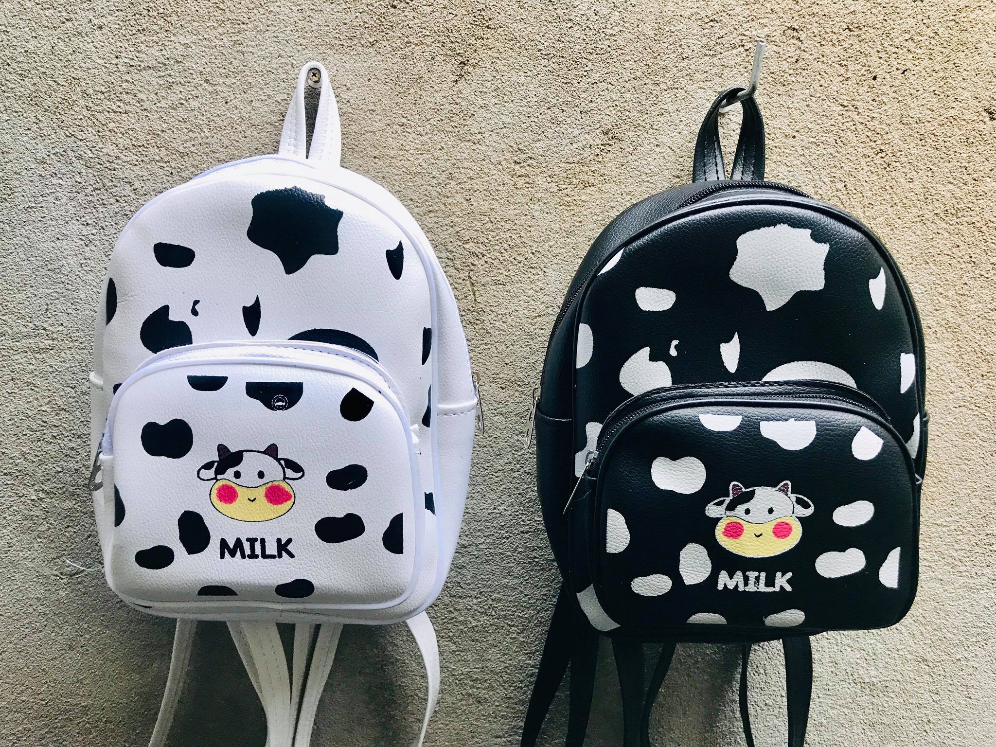 Balo mini in bò sữa da xịn xò