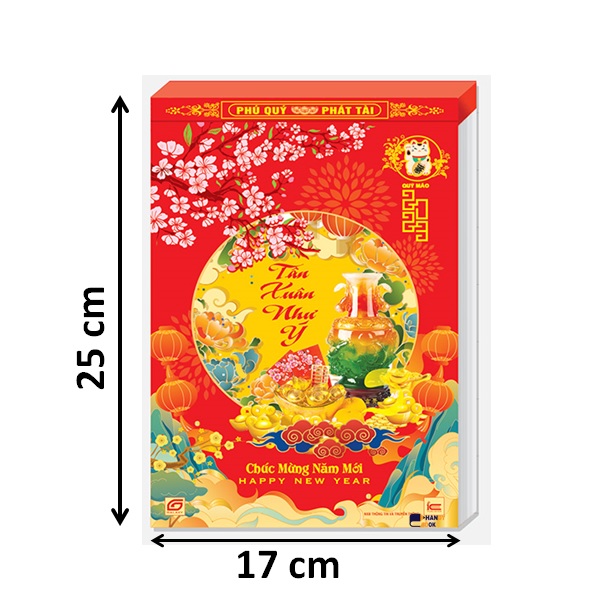 Lịch blốc rời - bloc lịch 17 x25 cm – không bìa