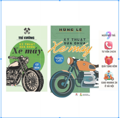 Sách - Combo Kỹ Thuật Sửa Chữa Xe Máy Cơ Bản và nâng cao