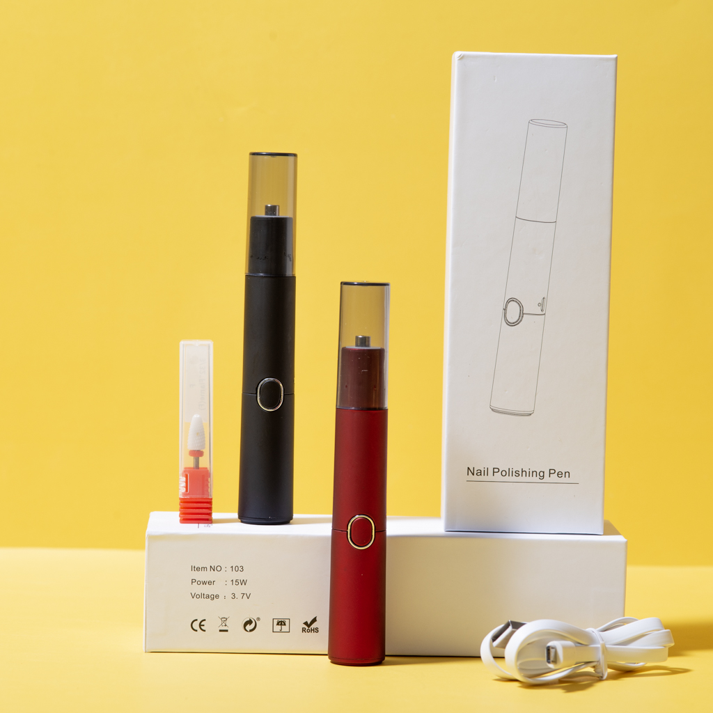 [HCM]Máy mài tích điện cầm tay mini - bút mài mini tiện lợi chuyên dụng cho dân làm móng (tặng kèm đầu mài sứ)