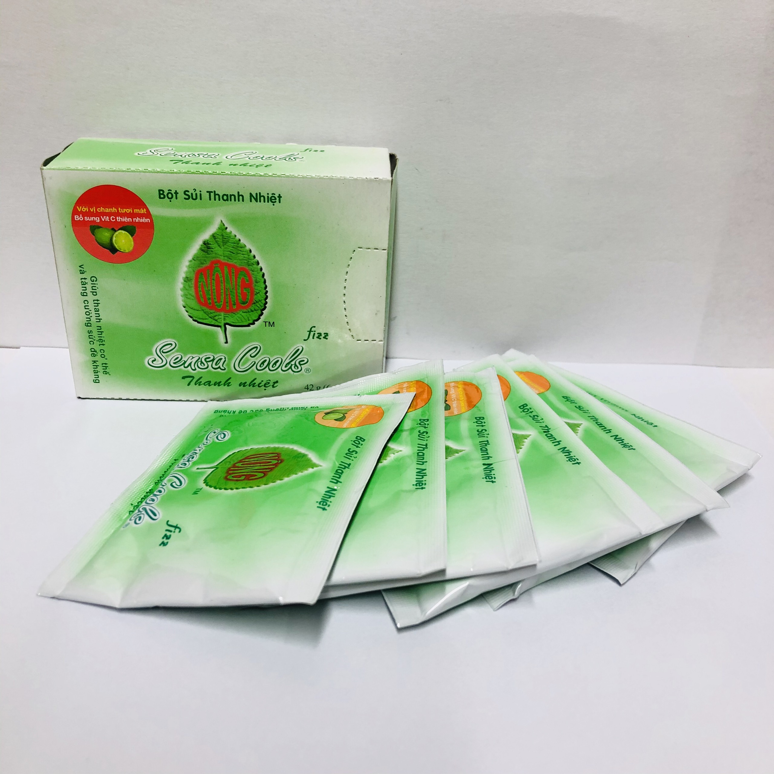 Bột sủi thanh nhiệt sensa cool hộp 6 gói