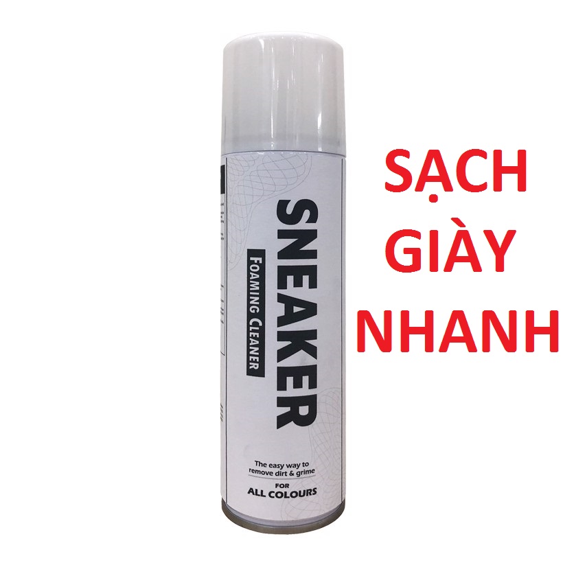 Chai xịt bọt làm sạch nhanh giày sneaker 300ml siêu sạch pns694