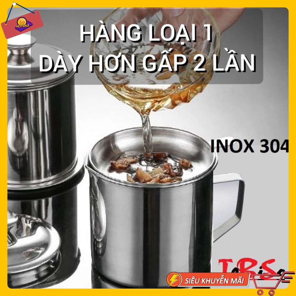 Bình Lọc Dầu Ăn Inox, Lọc Dầu Ăn Xả Bỏ Cặn, Ca Lọc Dầu Ăn, Bình Đựng Dầu