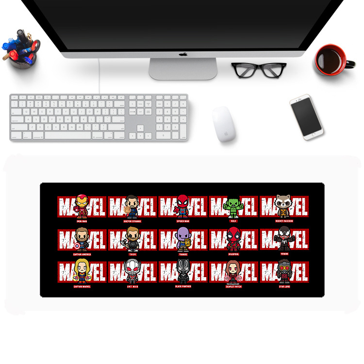 Tấm Lót Chuột Phím Cỡ Lớn Nhân Vật Siêu Anh Hùng AVENGERS MARVEL Hình CHIBI