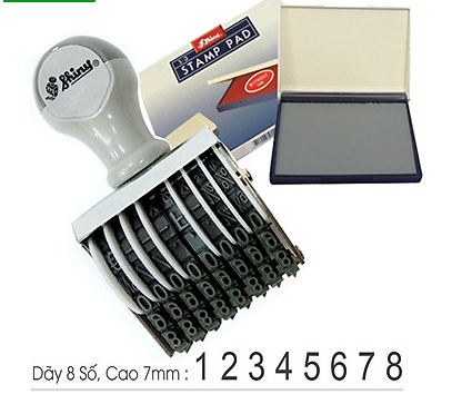 Dấu số xoay tay chấm mực Shiny N-28