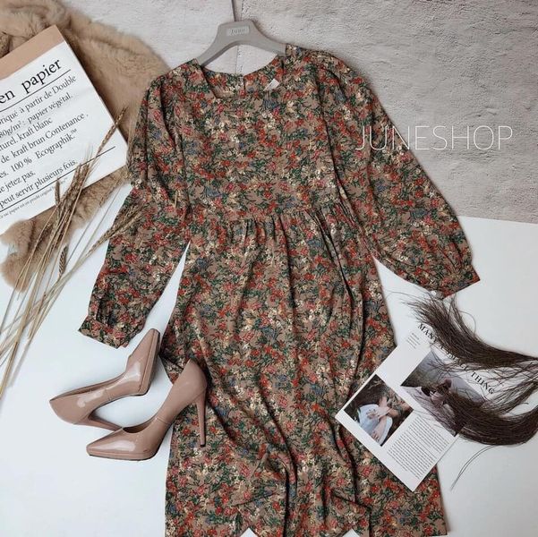 [HCM]VÁY ĐẦM HOA LỤA TIỂU THƯ CAO CẤP VÁY ĐẦM ĐẸP 2021 VÁY ĐẦM THỜI TRANG HOT TREND 2021